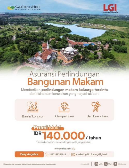 asuransi bangunan makam San Diego Hills Karawang