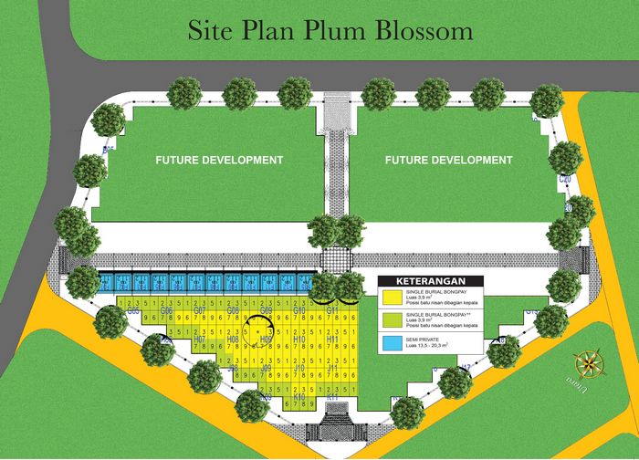 site plan plum blossom San diego hills Karawang